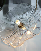 Flower Petal Glass Pendant Light