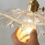 Flower Petal Glass Pendant Light