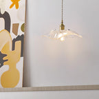 Flower Petal Glass Pendant Light