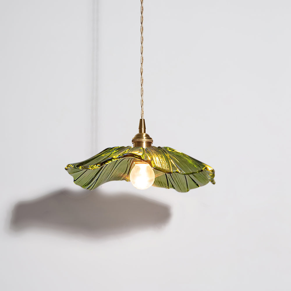 Flower Petal Glass Pendant Light