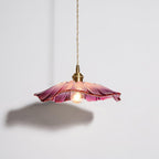Flower Petal Glass Pendant Light