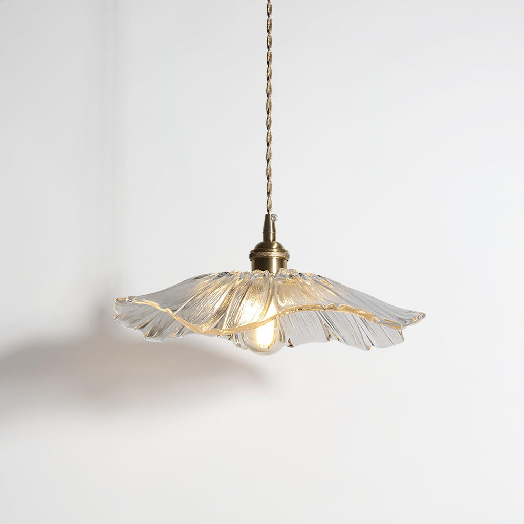 Flower Petal Glass Pendant Light