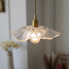 Flora Glass Plug-In Pendant Light