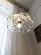 Flora Glass Plug-In Pendant Light