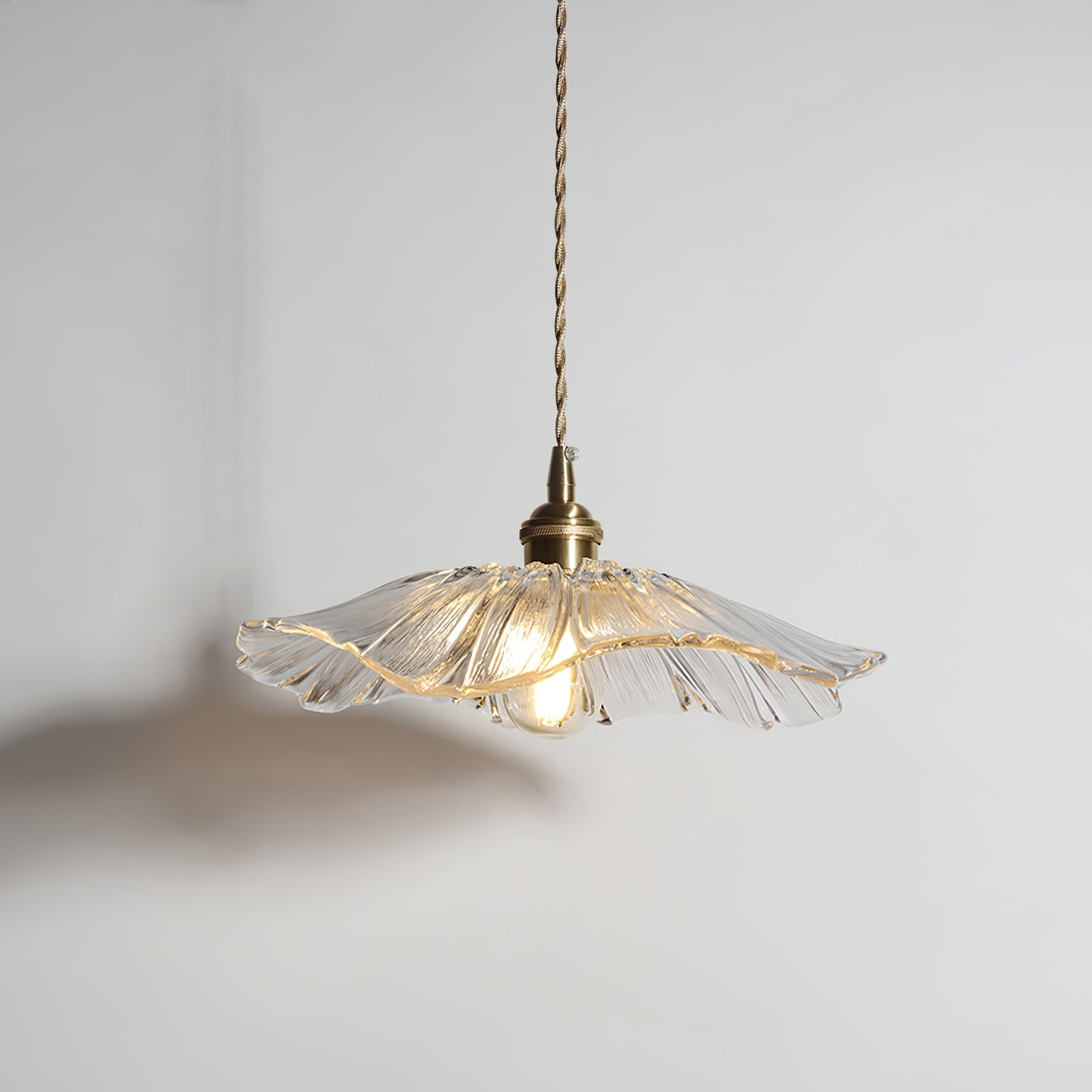 Flora Glass Plug-In Pendant Light