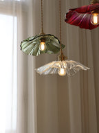 Flora Glass Plug-In Pendant Light