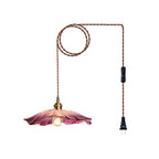Flora Glass Plug-In Pendant Light
