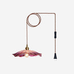 Flora Glass Plug-In Pendant Light