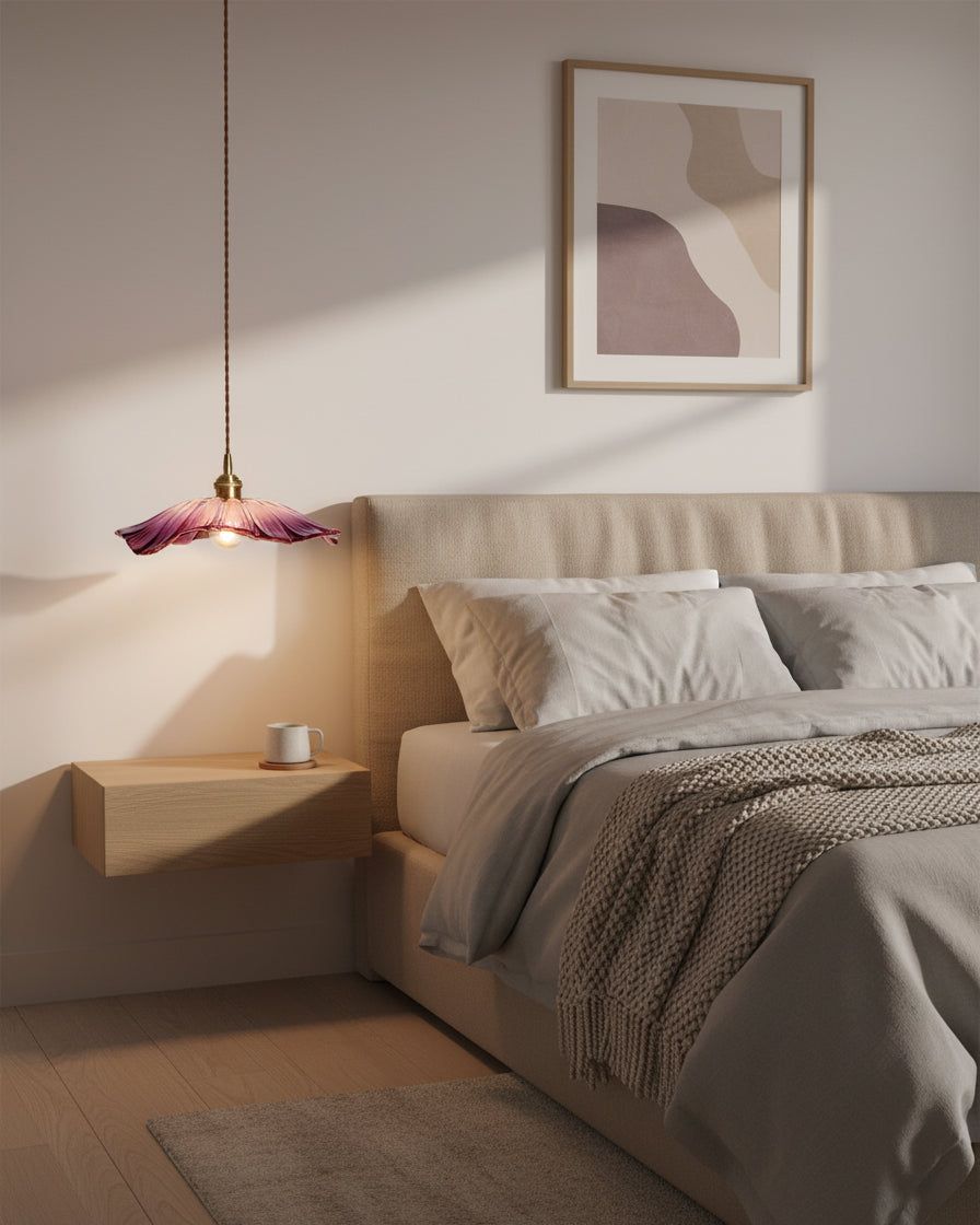 Flora Glass Plug-In Pendant Light
