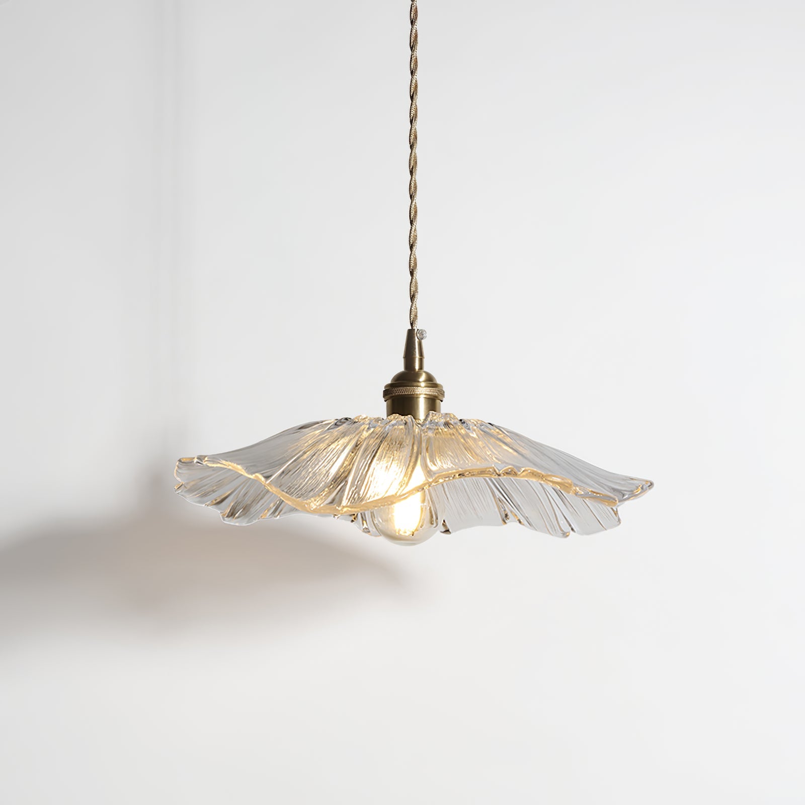 Flora Glass Plug-In Pendant Light