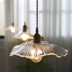 Flora Glass Plug-In Pendant Light