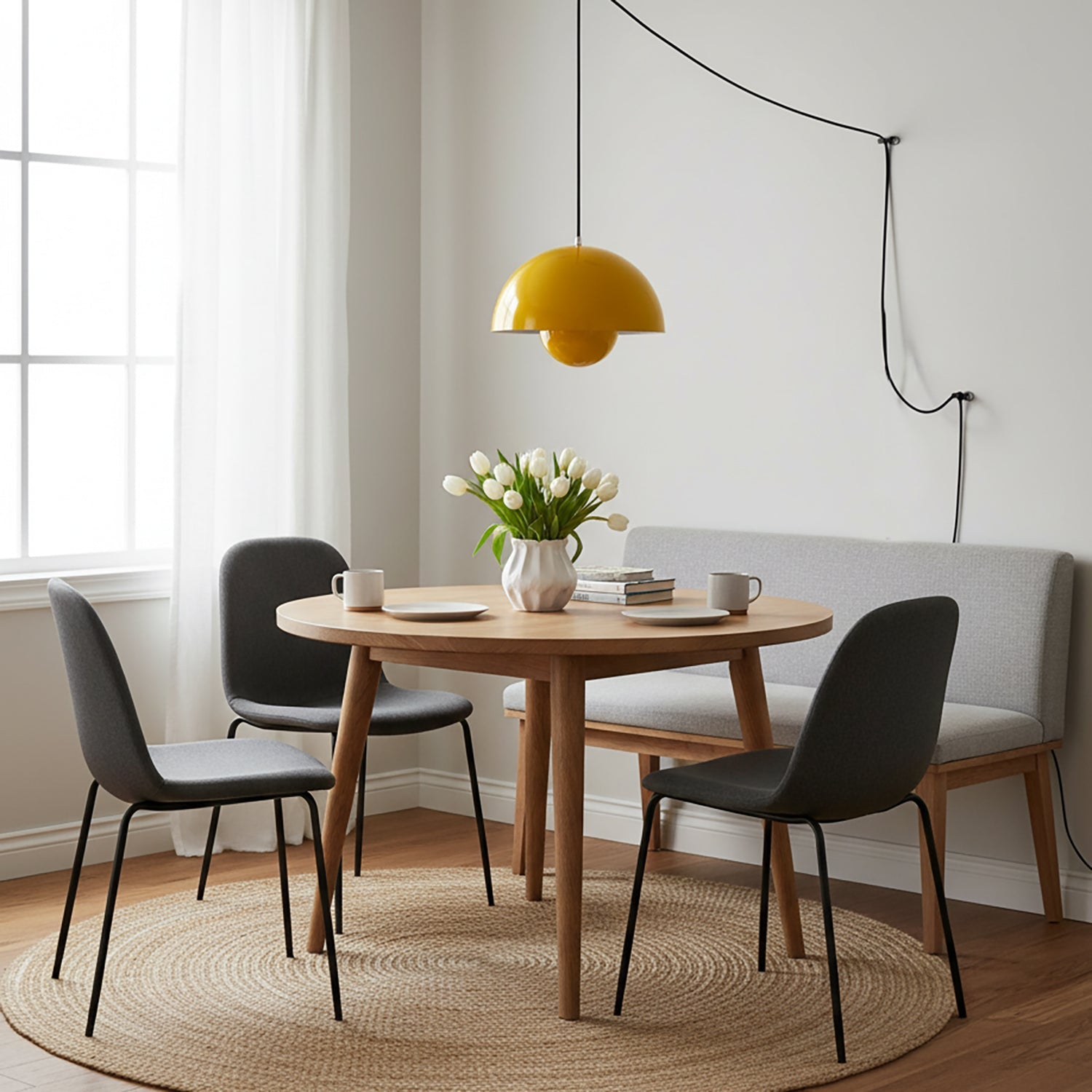 Flowerpot Halo Dome Pendant Light