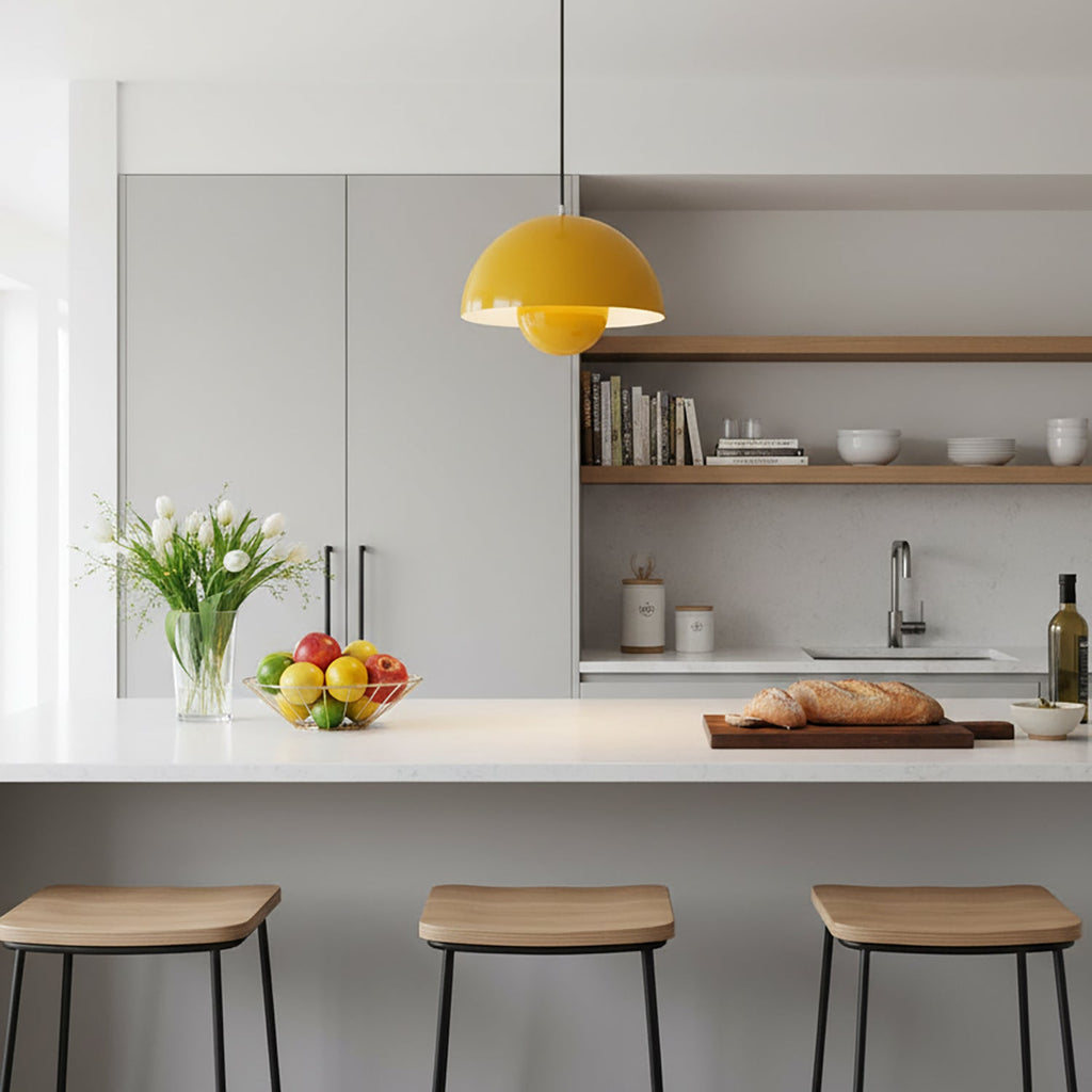 Flowerpot Halo Dome Pendant Light