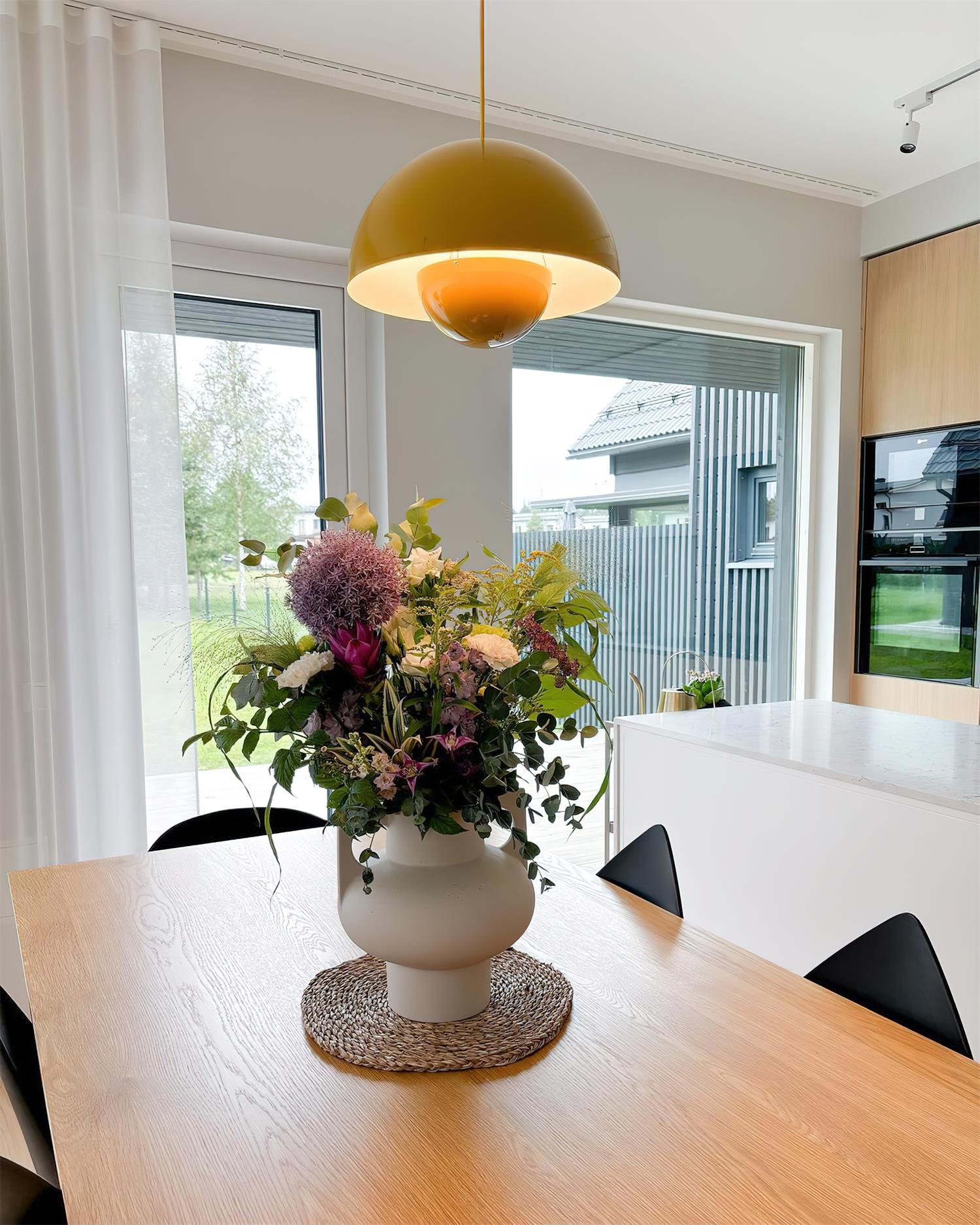 Flowerpot Halo Dome Pendant Light