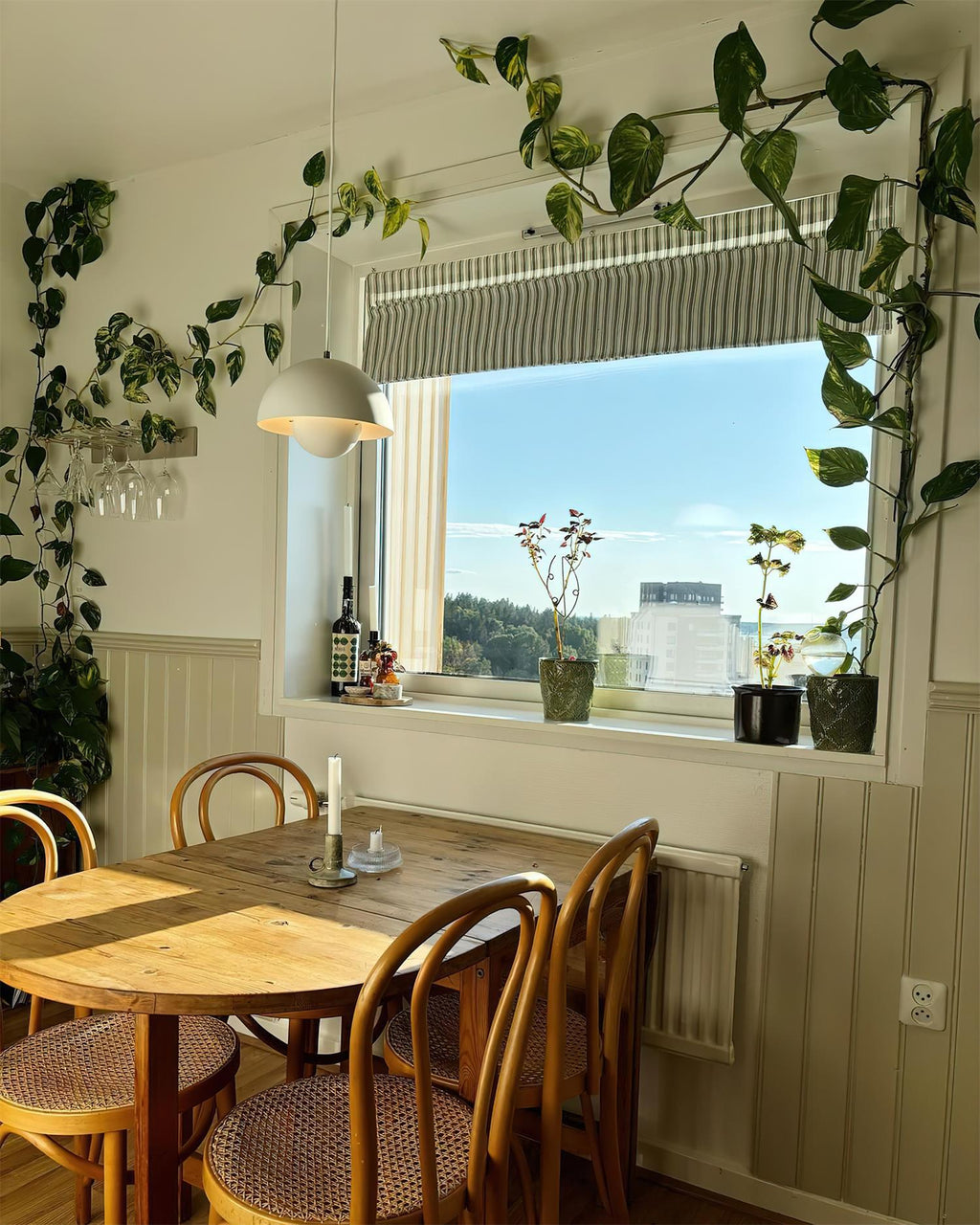Flowerpot Halo Dome Pendant Light