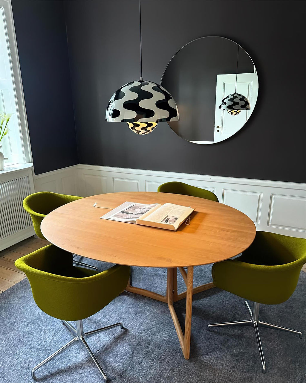 Flowerpot Halo Dome Pendant Light