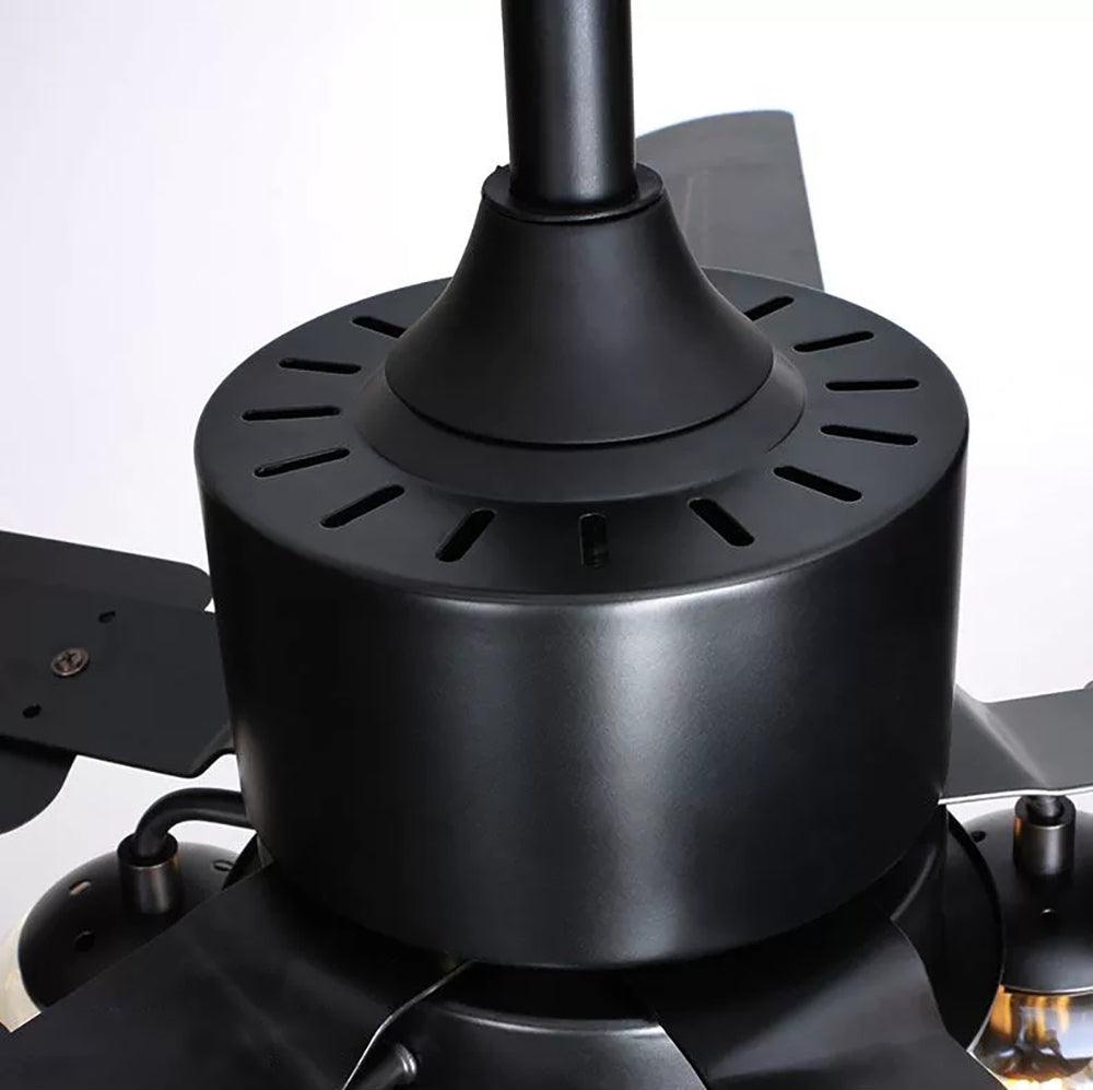 Vintage Black Industrial Ceiling Fan Light