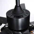 Vintage Black Industrial Ceiling Fan Light