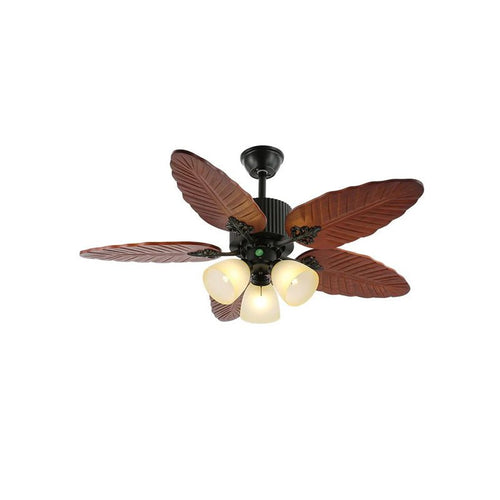 Banana Leaf Ceiling Fan Light with Tropical Blades
