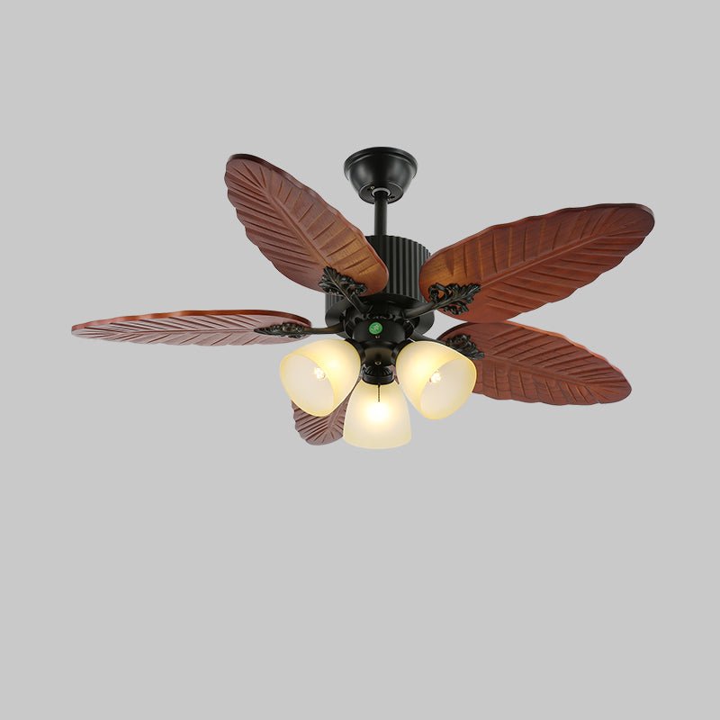 Banana Leaf Ceiling Fan Light with Tropical Blades