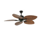 Sculptural Banana Leaf Ceiling Fan Light Fixture