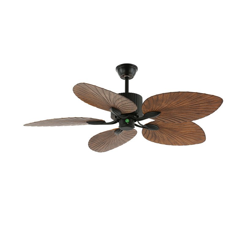 Sculptural Banana Leaf Ceiling Fan Light Fixture