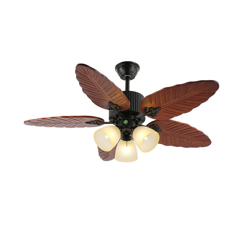 Banana Leaf Ceiling Fan Light with Tropical Blades