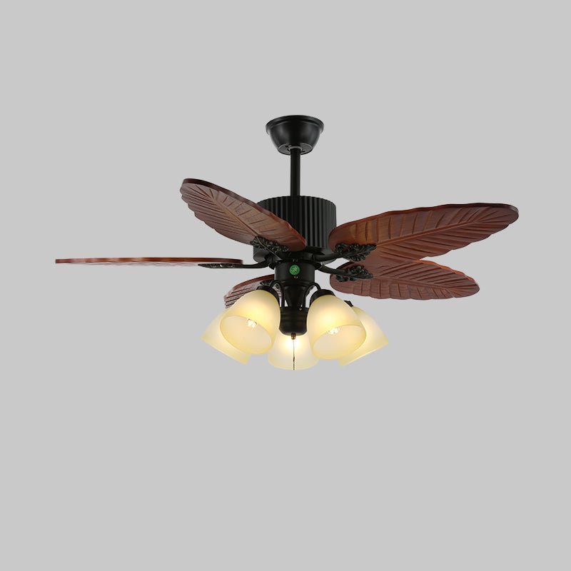 Banana Leaf Ceiling Fan Light with Tropical Blades