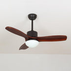 Harborough Sculpted Wood Blade Ceiling Fan Light