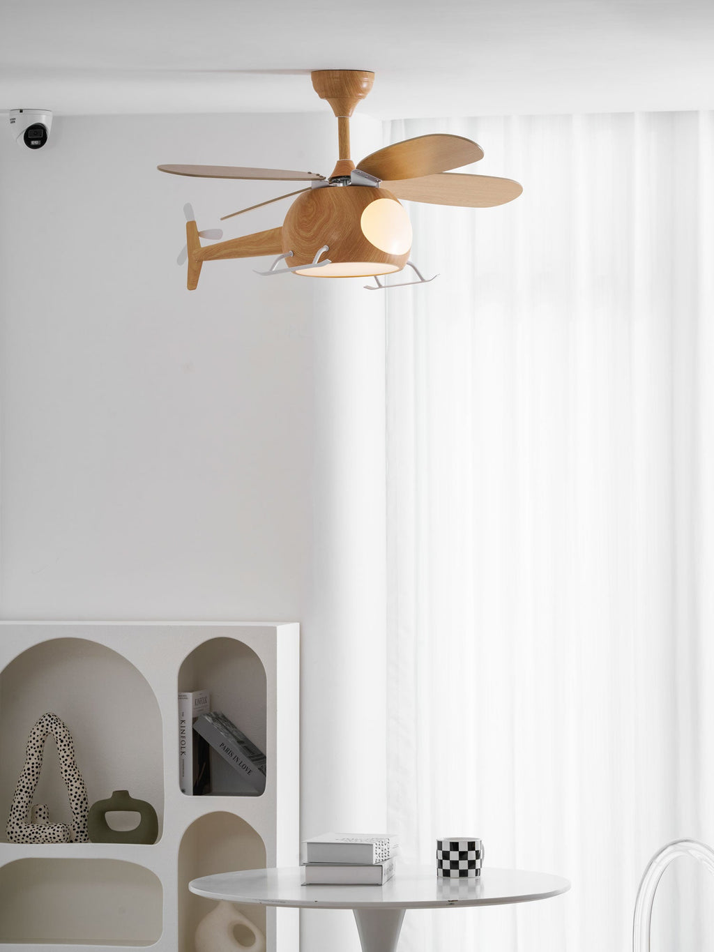 Modern Helicopter Blade Ceiling Fan Light