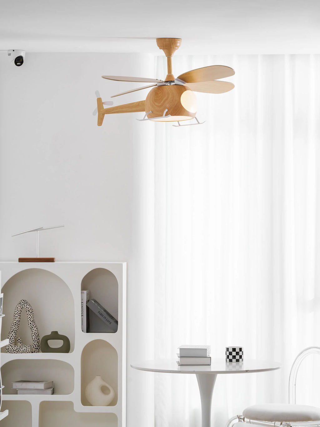 Modern Helicopter Blade Ceiling Fan Light