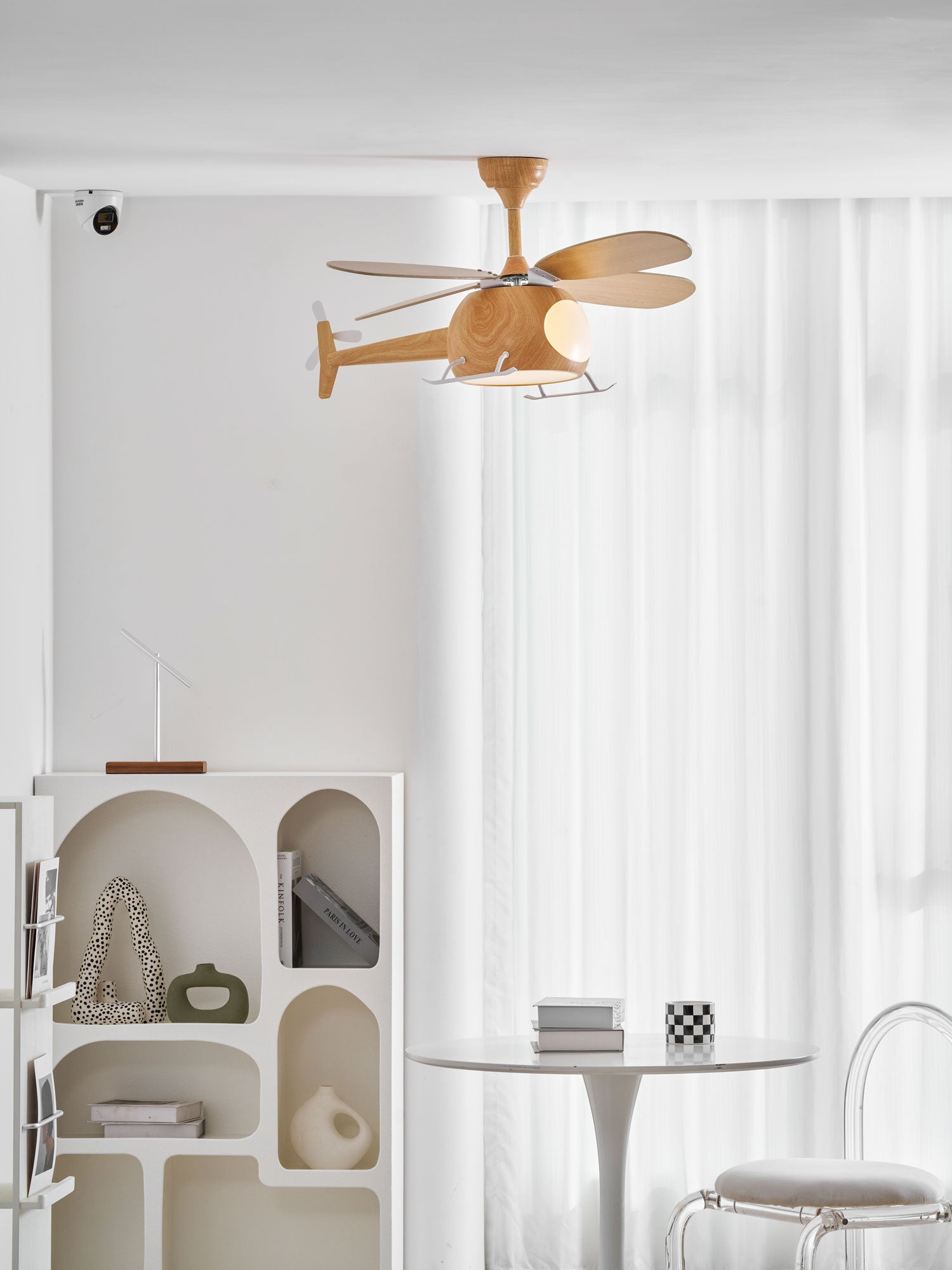 Modern Helicopter Blade Ceiling Fan Light