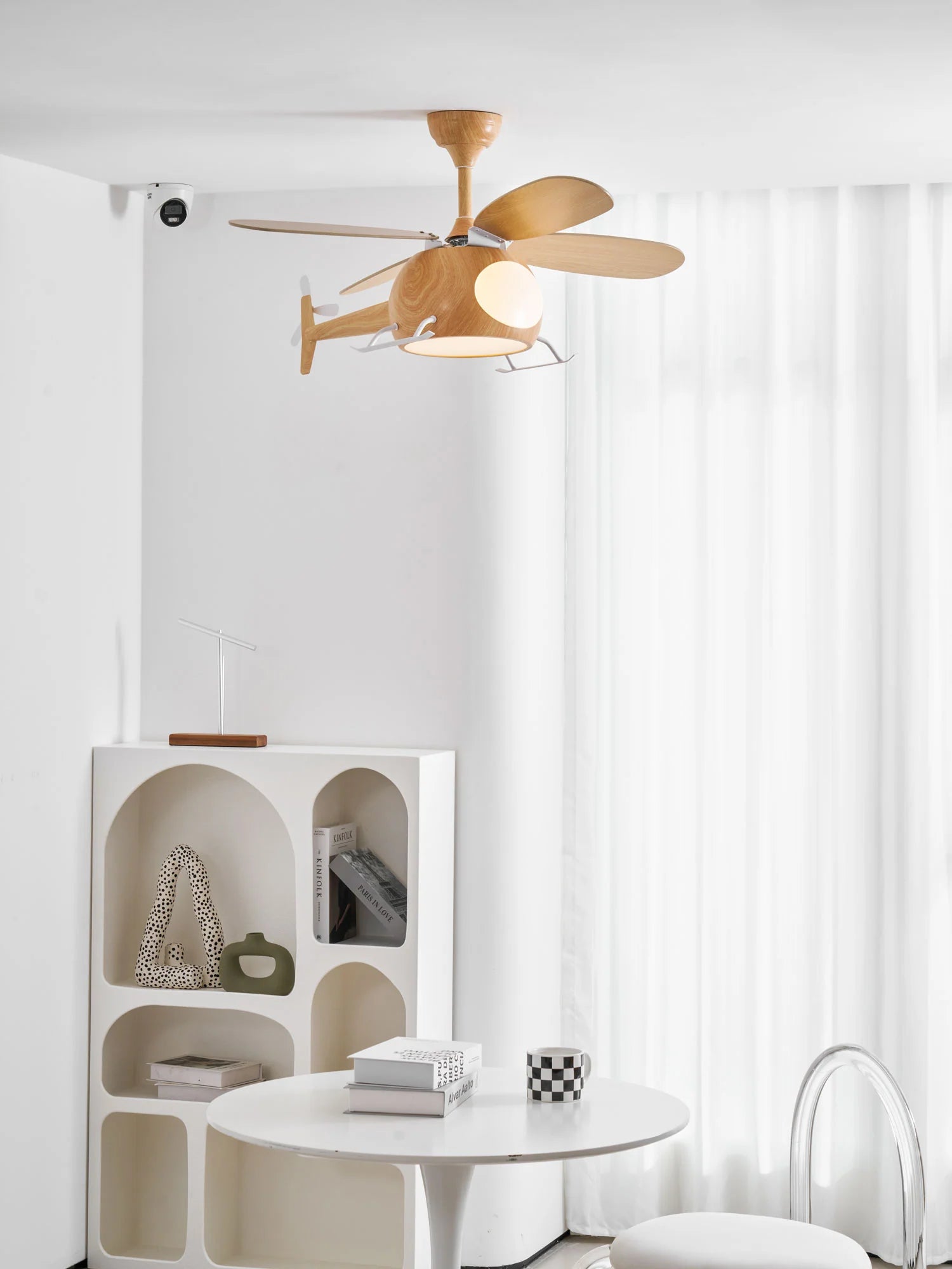 Modern Helicopter Blade Ceiling Fan Light
