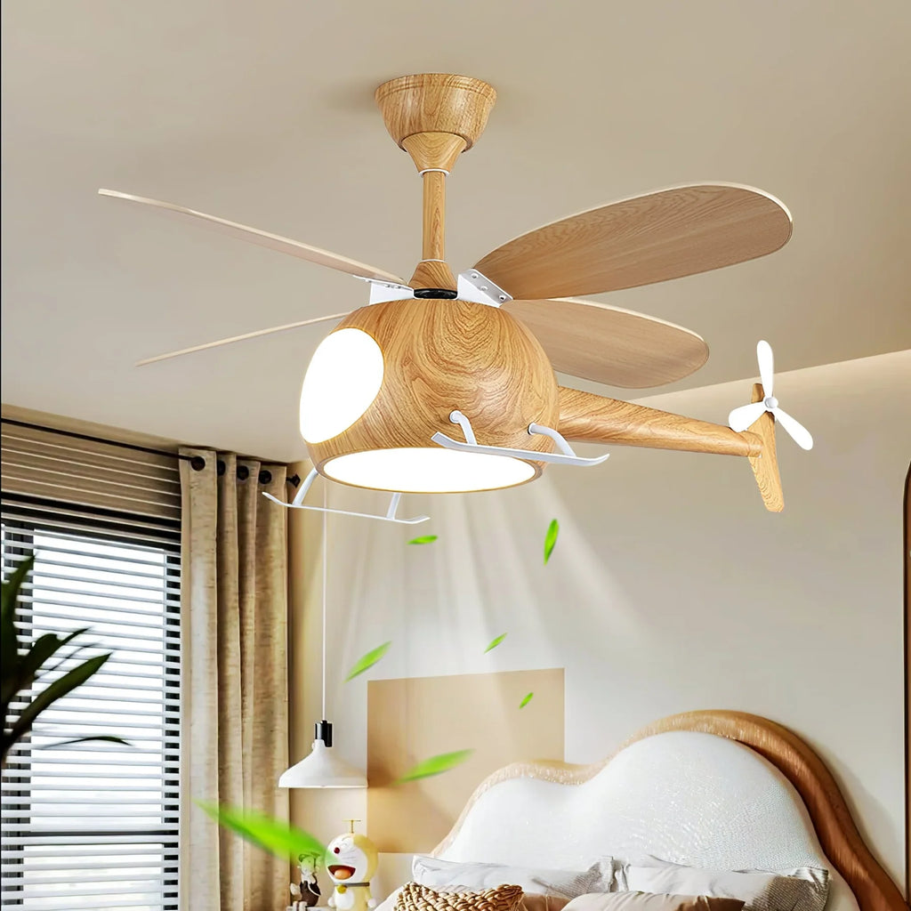 Modern Helicopter Blade Ceiling Fan Light