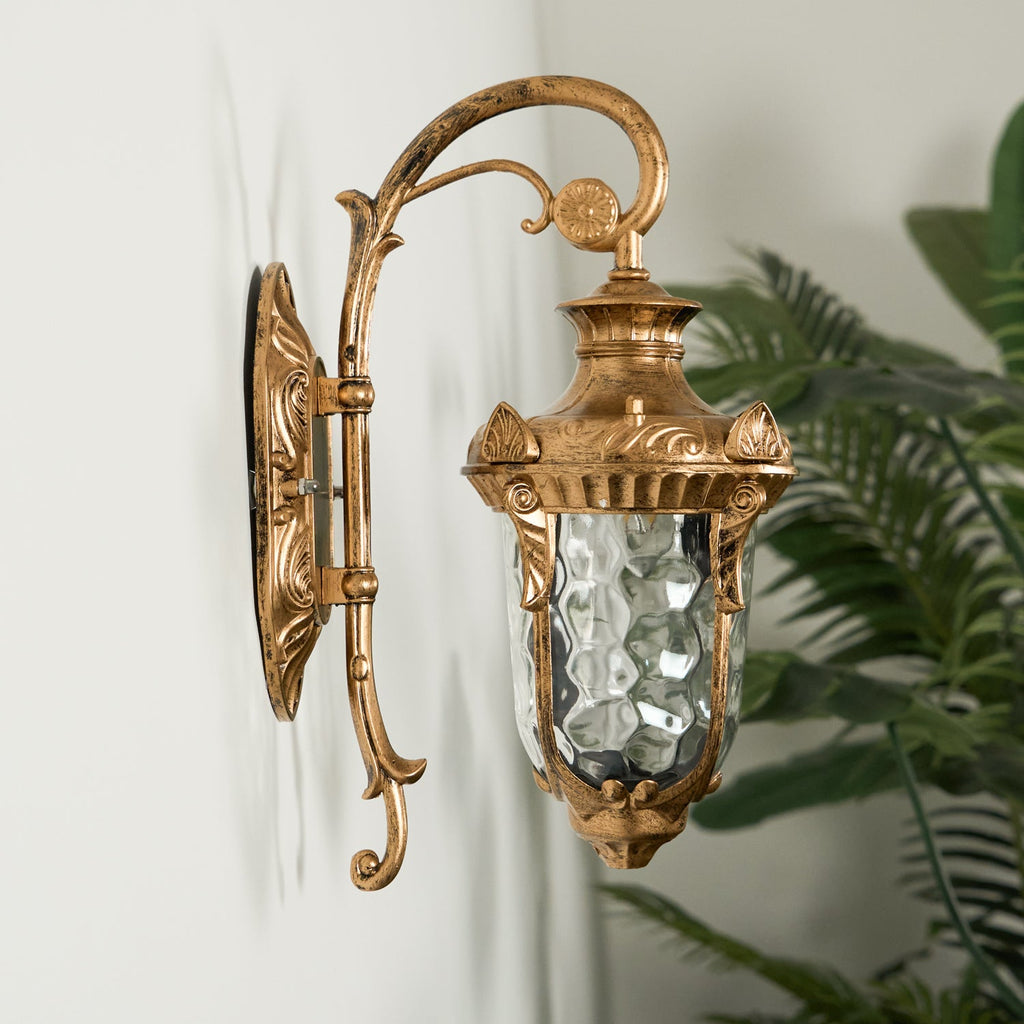 Heritage Corrugated Glass Wall Light