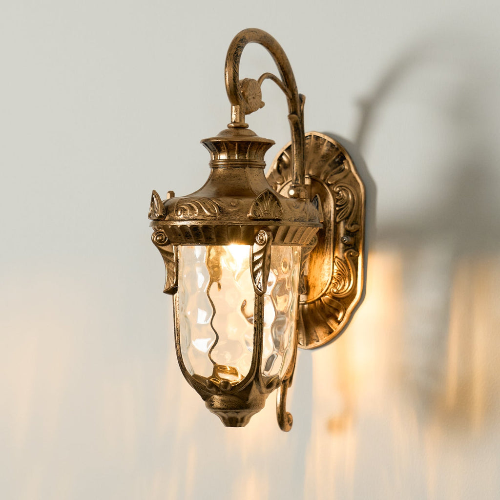 Heritage Corrugated Glass Wall Light