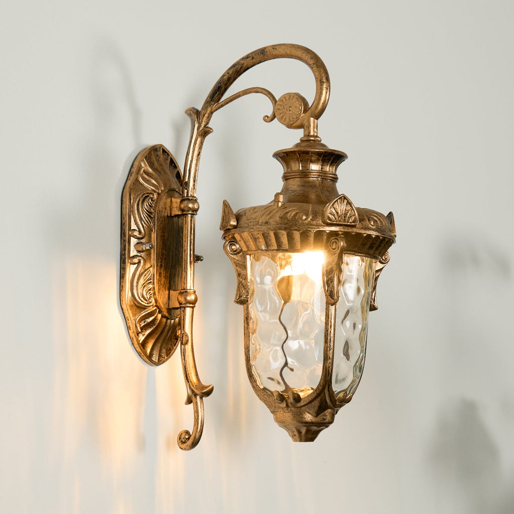 Heritage Corrugated Glass Wall Light
