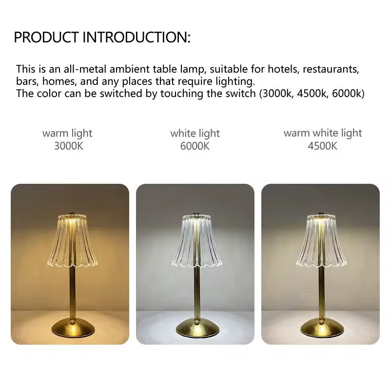 Vienna Crystal Glow Table Lamp