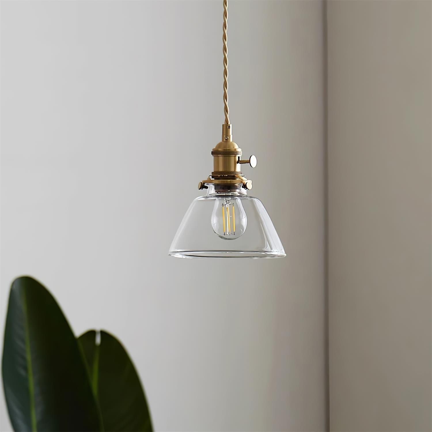 Jasmine Clear Glass Pendant Light