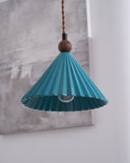 Ceramic Pleated Pendant Light