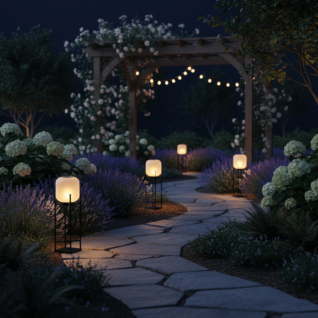 Ember Cylindrical Garden Solar Outdoor Light