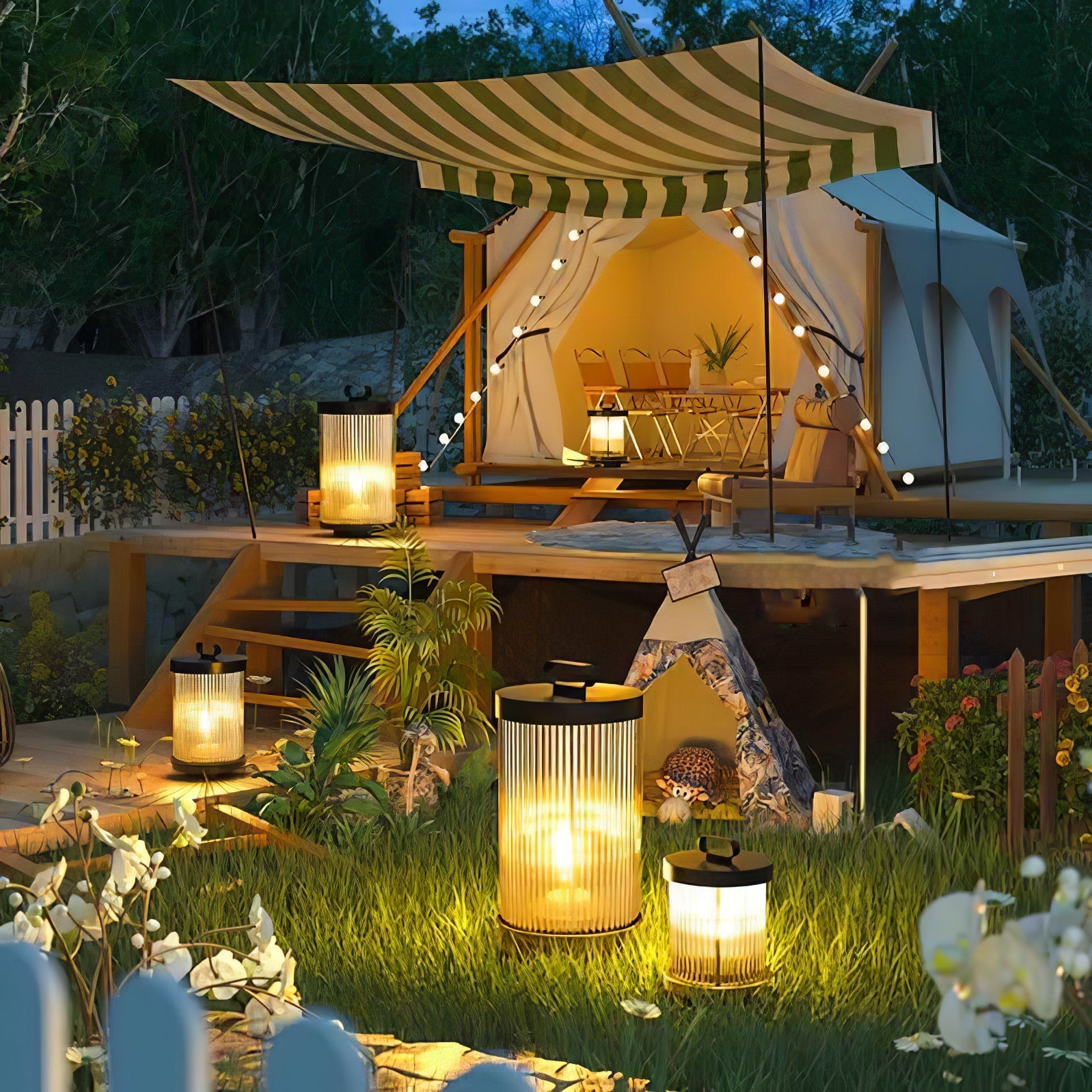 Fjord Orb Garden Lantern Light