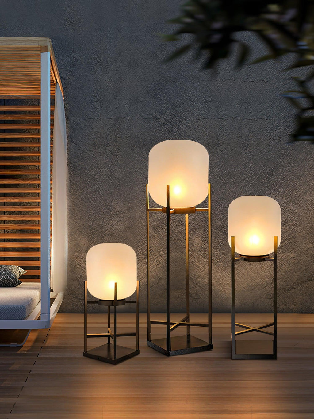 Ember Cylindrical Garden Solar Outdoor Light
