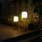 Ember Cylindrical Garden Solar Outdoor Light