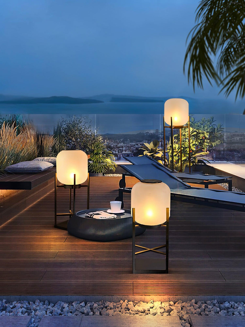 Ember Cylindrical Garden Outdoor Light