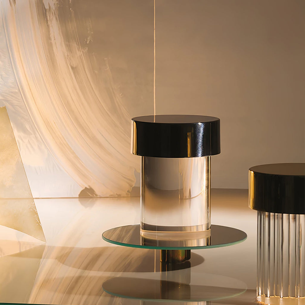 Vanta Glass Cylinder Table Lamp