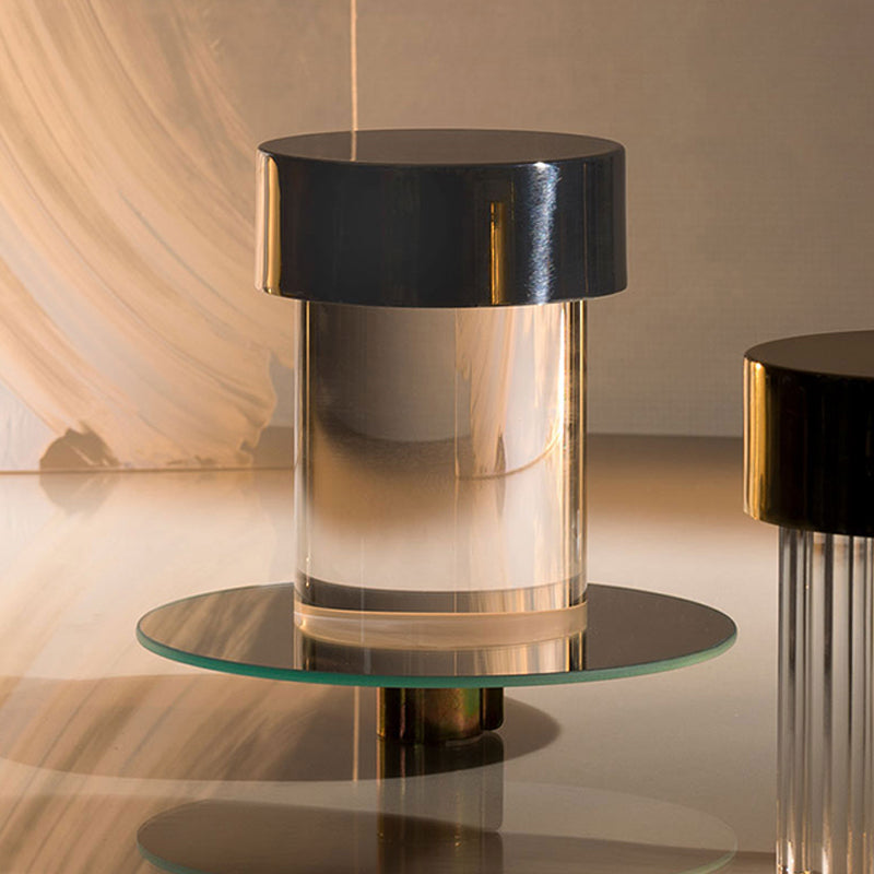 Vanta Glass Cylinder Table Lamp