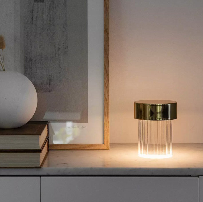 Vanta Glass Cylinder Table Lamp