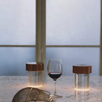 Vanta Glass Cylinder Table Lamp