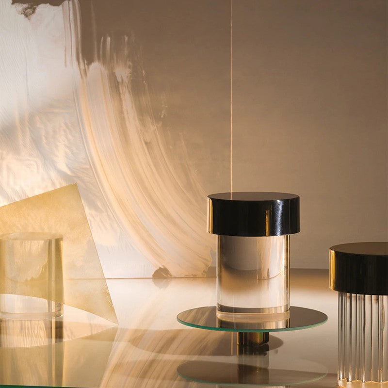Vanta Glass Cylinder Table Lamp